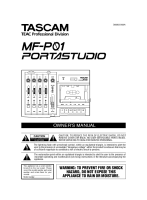 Tascam MF-P01 - Owners Manual 